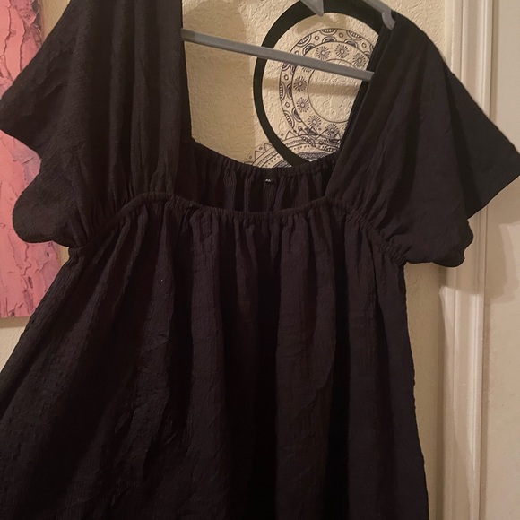 Plus Size Women’s black off the shoulder midi dress size XL pre-owned - Picture 5 of 10